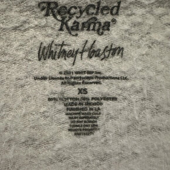 🎤✨Recycled Karma Whitney Houston Cropped Sweatshirt – XS – Worn 1 Time 🎤✨ - Picture 10 of 11